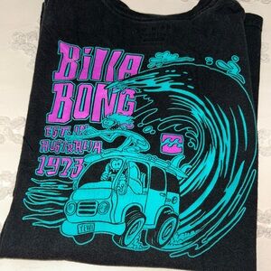 Billabong Black Tee with Graphic